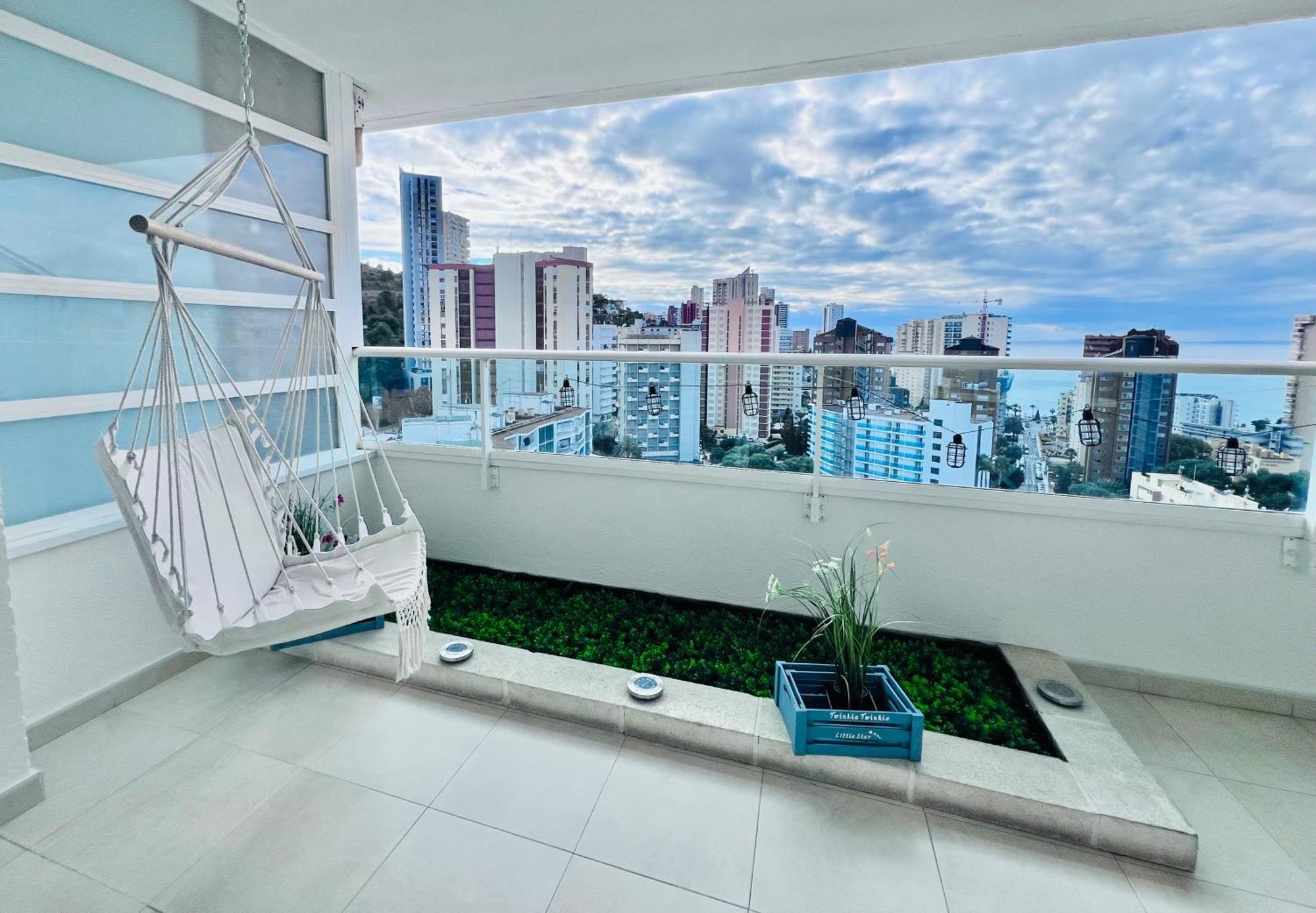 Sea View Penthouse! Apartment Benidorm Luaran gambar